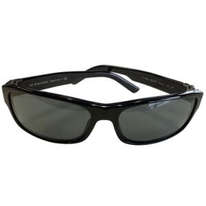 Burberry Women's Black Gray Plaid Sunglasses Fashion Designer Italy Made O9-17